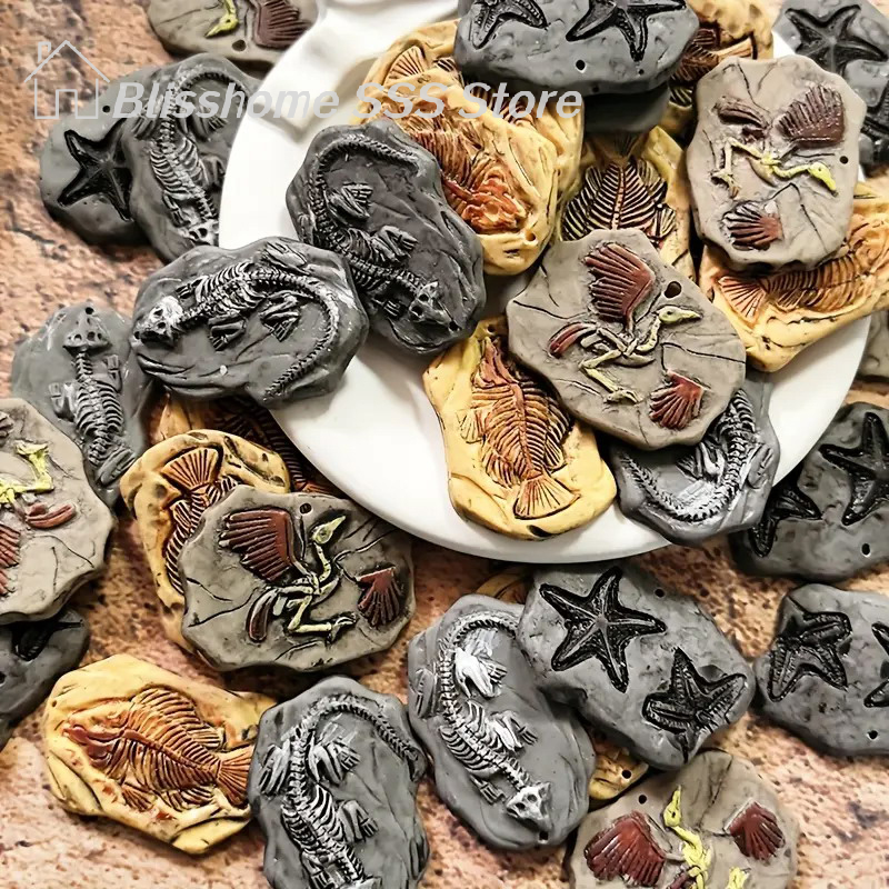 Vintage Collectible Dolls - 【S】Mini Dinosaur Fossil Model Set Vintage
