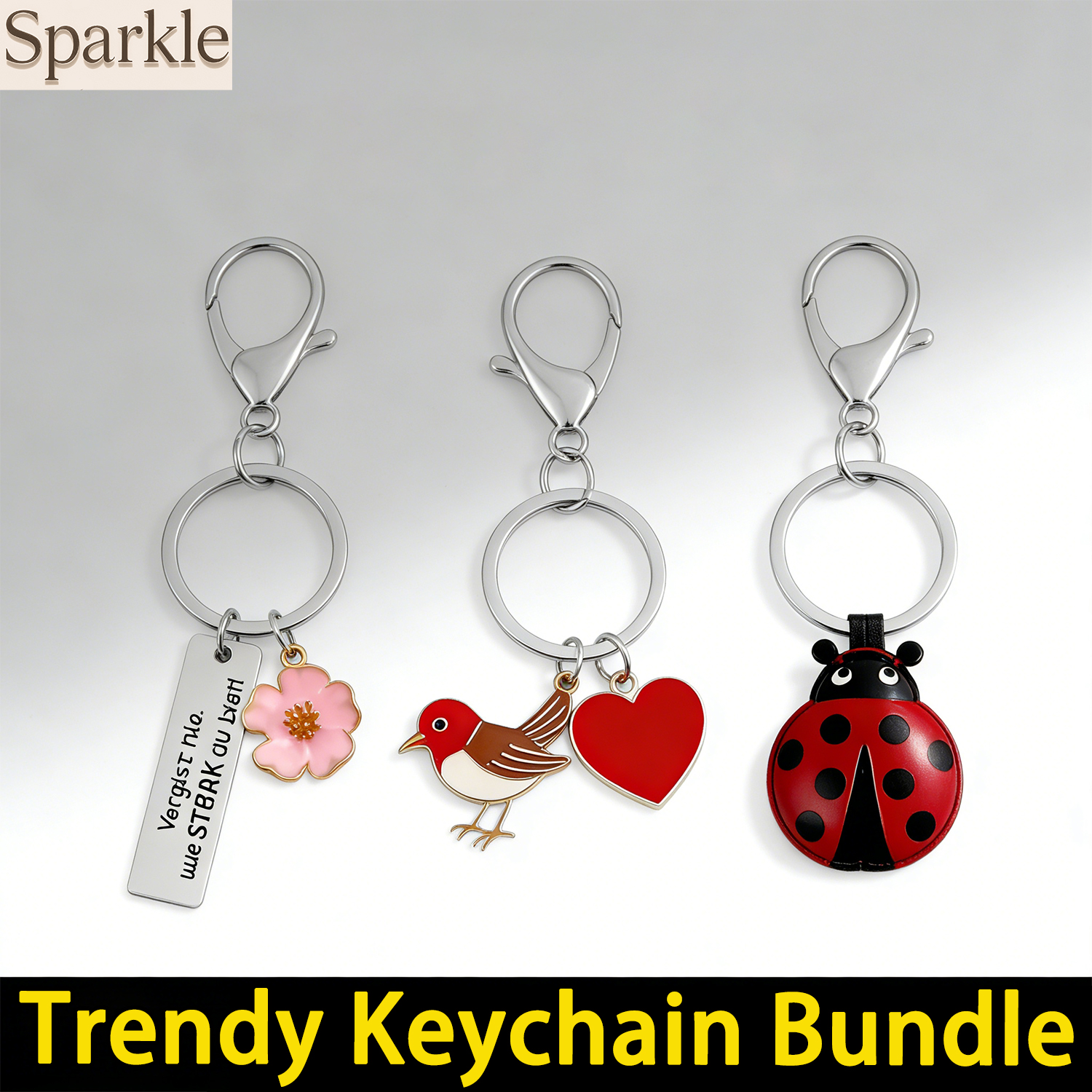 Vintage Cartoon Collectible - Vintage Enameled Keychain Variety Pack -