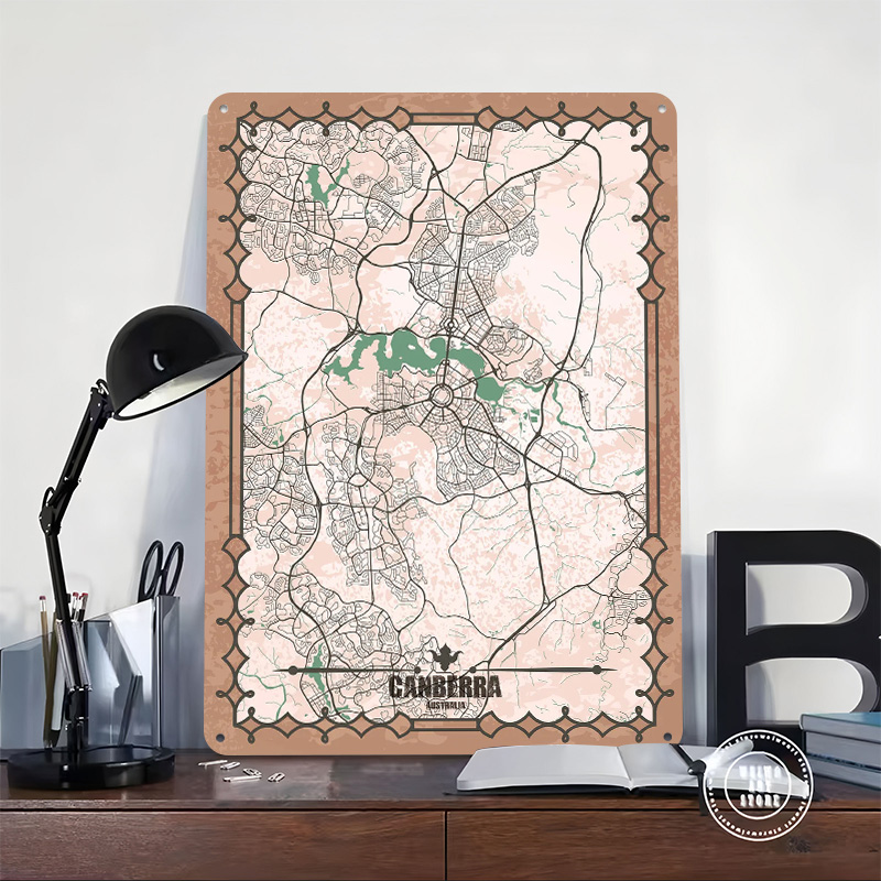 Canberra City Map Tinplate Pos - Canberra Vintage & Collectible Centre Reviews reseña y precio