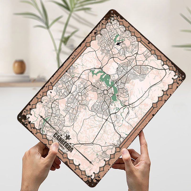 Canberra City Map Tinplate Pos - Canberra Vintage & Collectible Centre Reviews reseña y precio