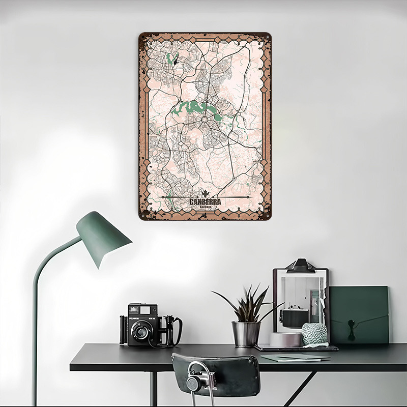 Canberra City Map Tinplate Pos - Canberra Vintage & Collectible Centre Reviews reseña y precio