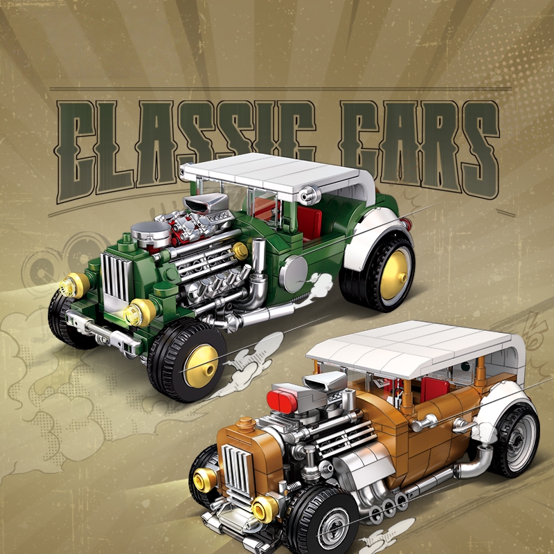 Retro vintage car building blo - Vintage Collectible Model Cars reseña y precio