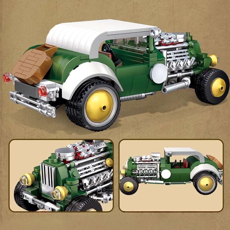 Retro vintage car building blo - Vintage Collectible Model Cars reseña y precio