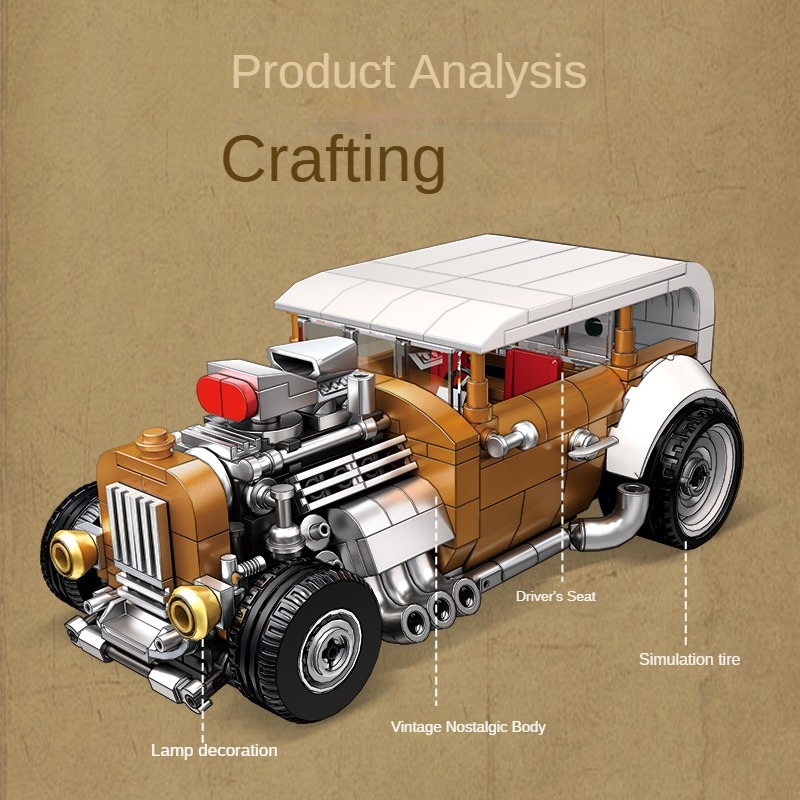 Retro vintage car building blo - Vintage Collectible Model Cars reseña y precio