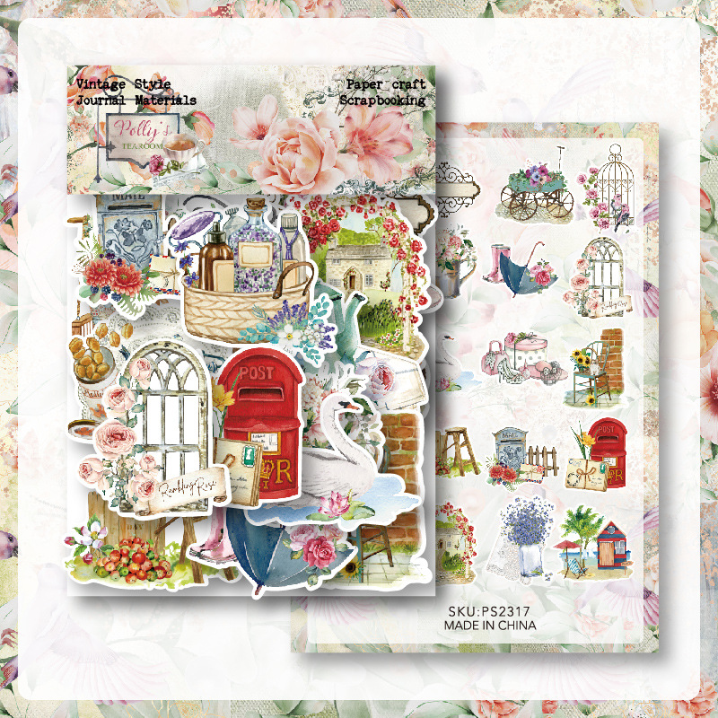 KSCRAFT 40pcs Vintage Stickers - Vintage Collectible Cards reseña y precio