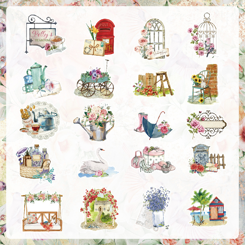 KSCRAFT 40pcs Vintage Stickers - Vintage Collectible Cards reseña y precio