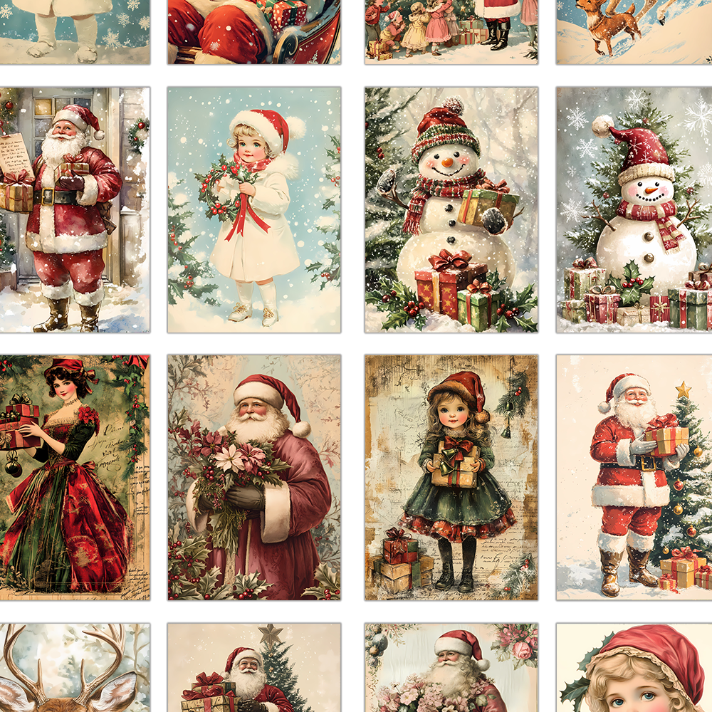 32pcs, vintage Christmas postc - Vintage Collectible Santa reseña y precio