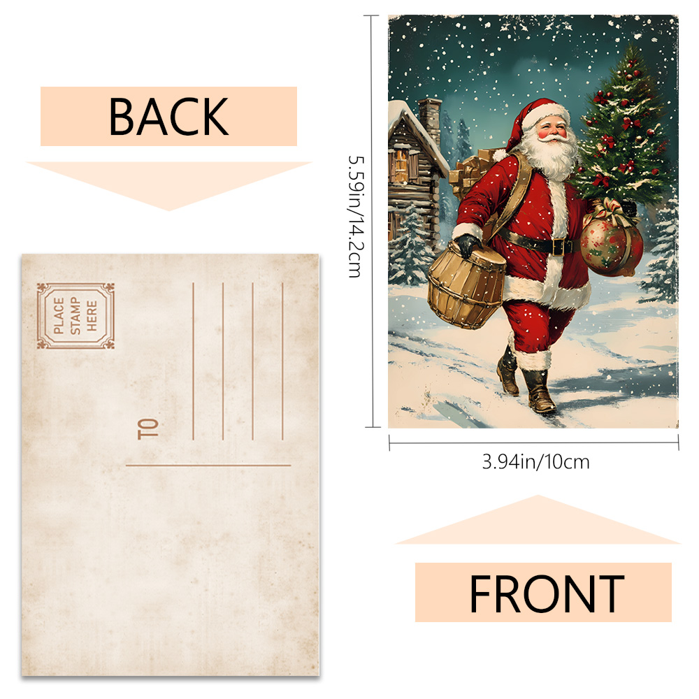 32pcs, vintage Christmas postc - Vintage Collectible Santa reseña y precio