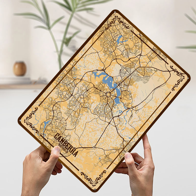 Canberra City Map Tinplate Pos - Canberra Vintage & Collectible Centre Reviews reseña y precio