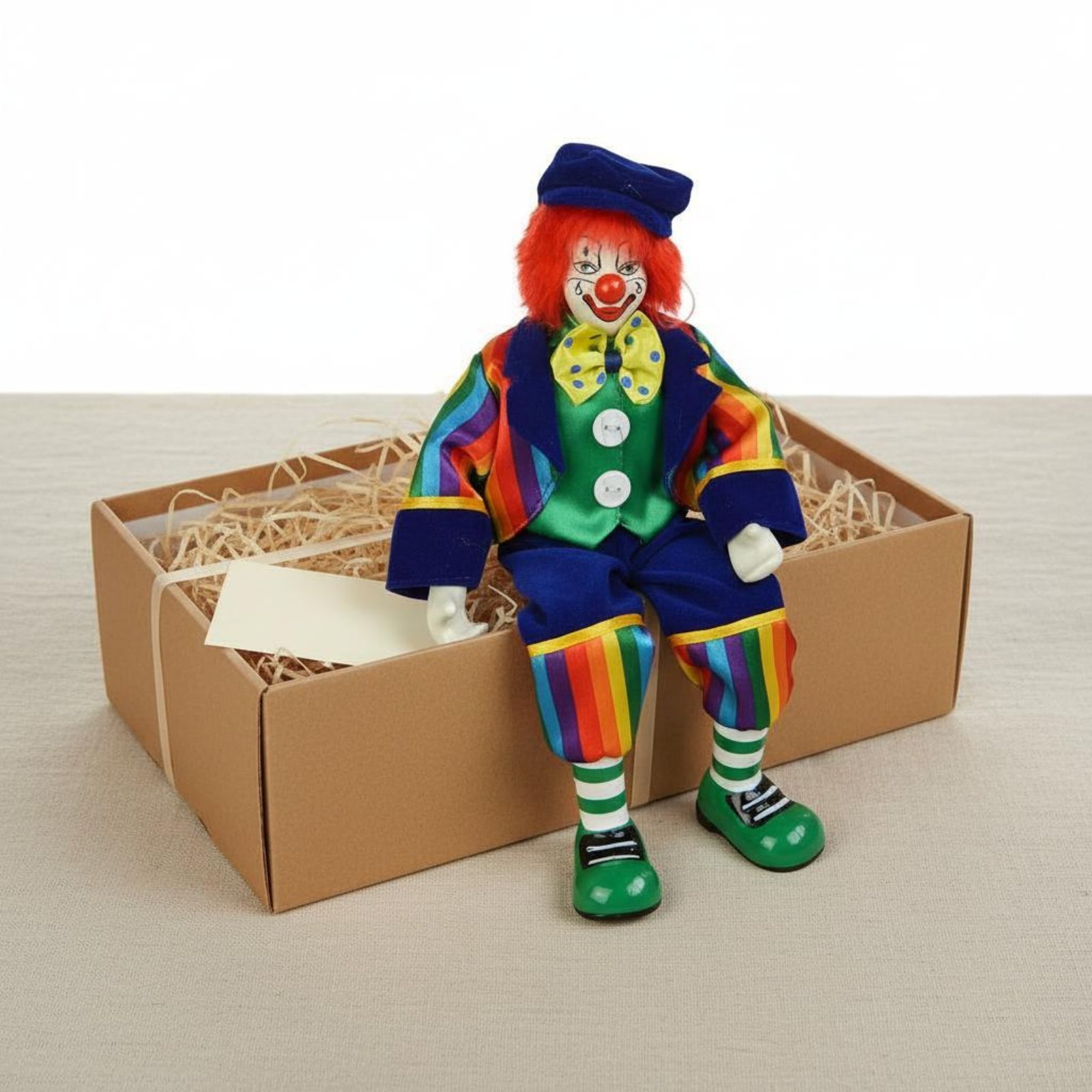 Dangling Leg Clown Doll Handma - Vintage Collectible Dolls reseña y precio