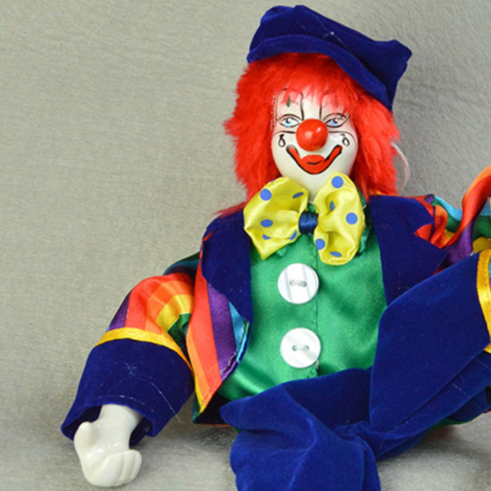 Dangling Leg Clown Doll Handma - Vintage Collectible Dolls reseña y precio