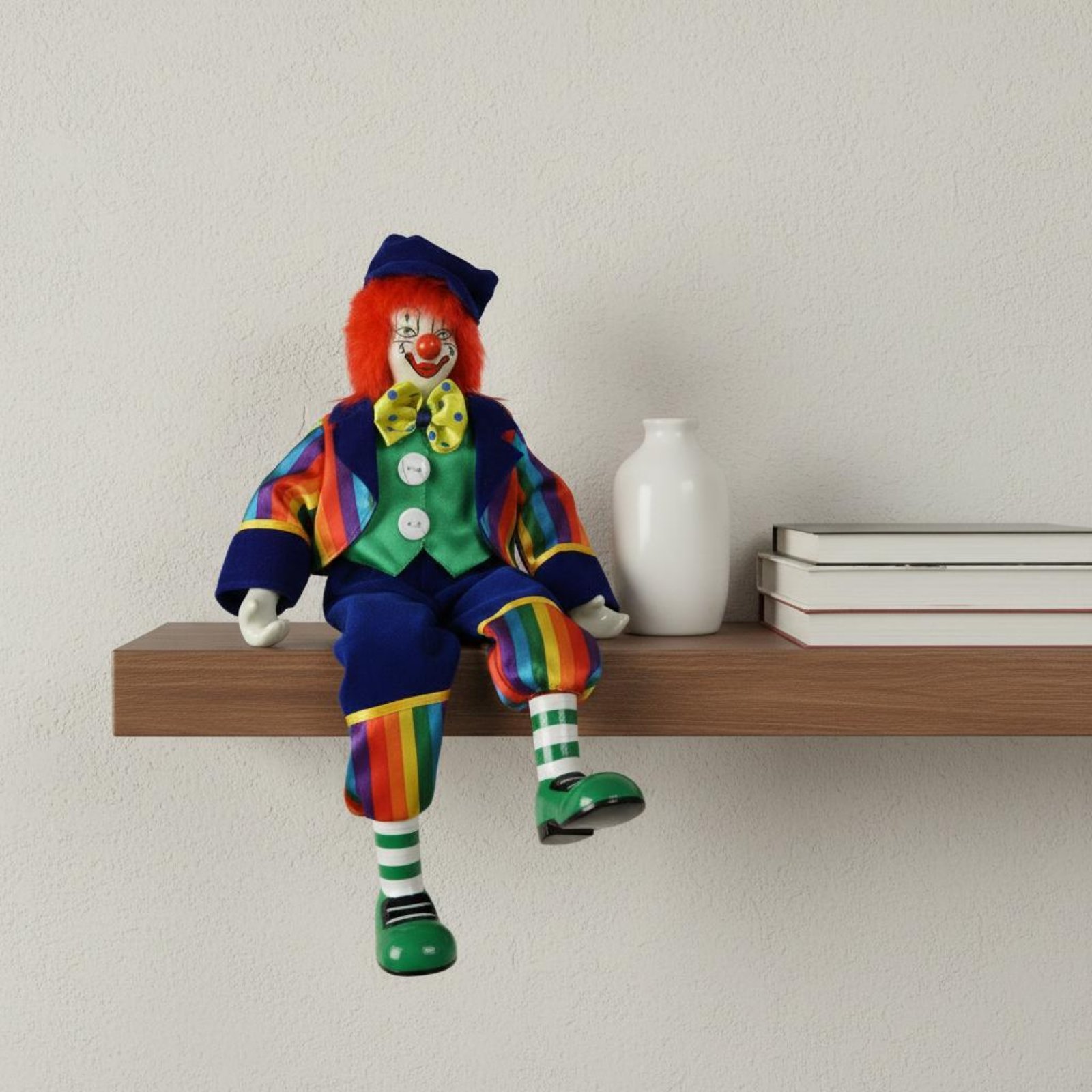 Dangling Leg Clown Doll Handma - Vintage Collectible Dolls reseña y precio
