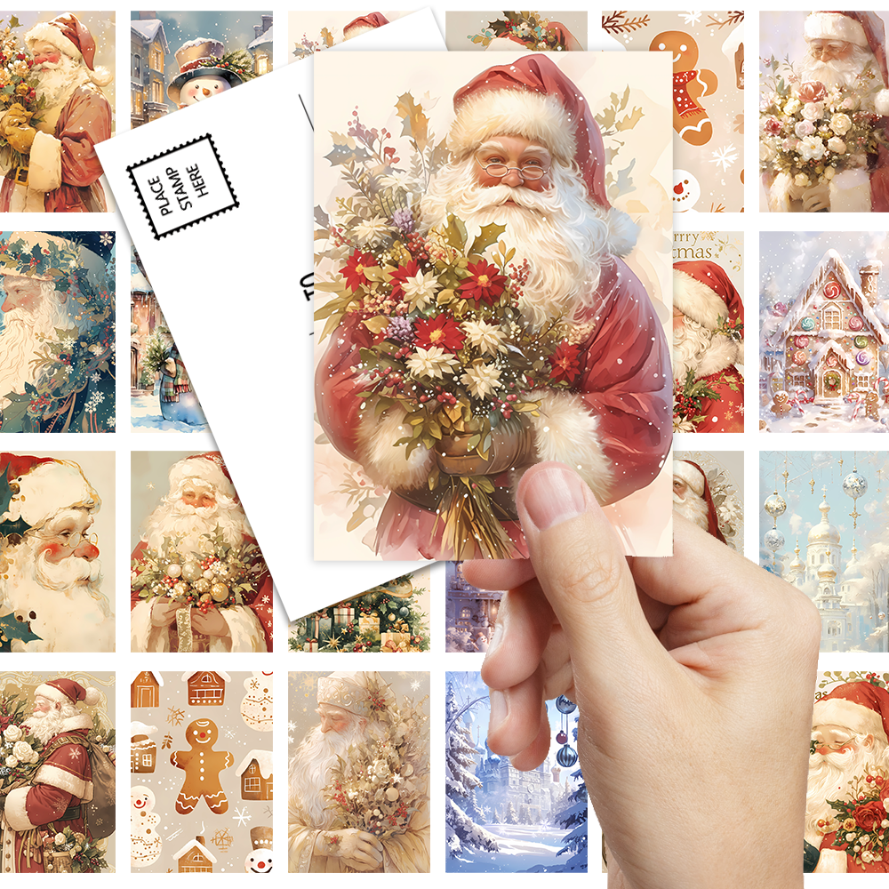 32pcs, vintage Christmas postc - Vintage Collectible Santa reseña y precio