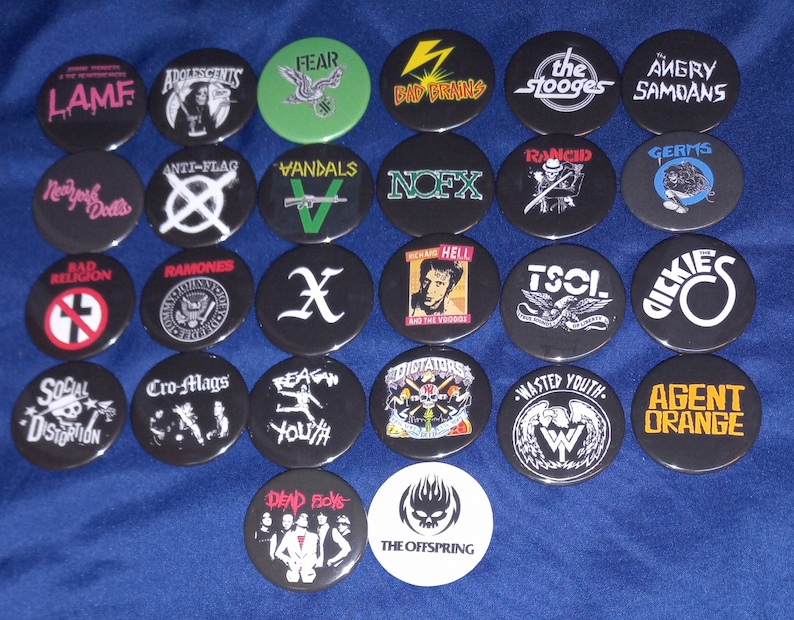 Vintage US Punk Rock Band Pinb - Collectible Vintage Brooches reseña y precio