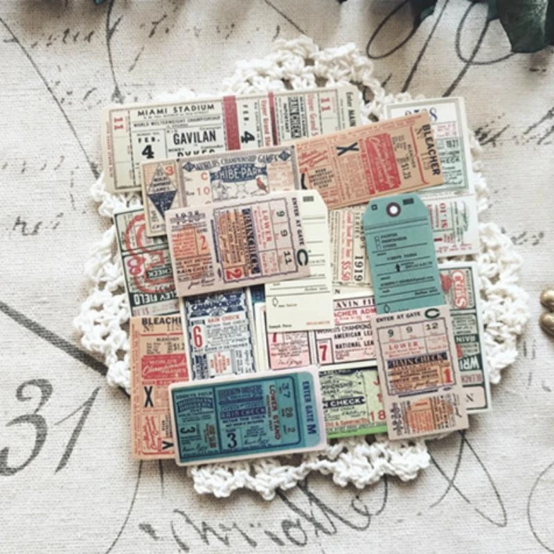 22 Pcs Vintage Paper Stickers  - Vintage Collectible Cards reseña y precio