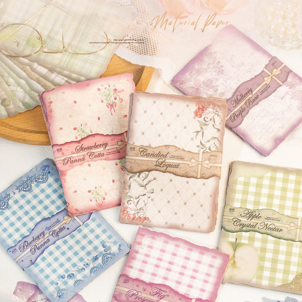 30sheets Vintage Scrapbook Pap - Vintage Collectible Cards reseña y precio