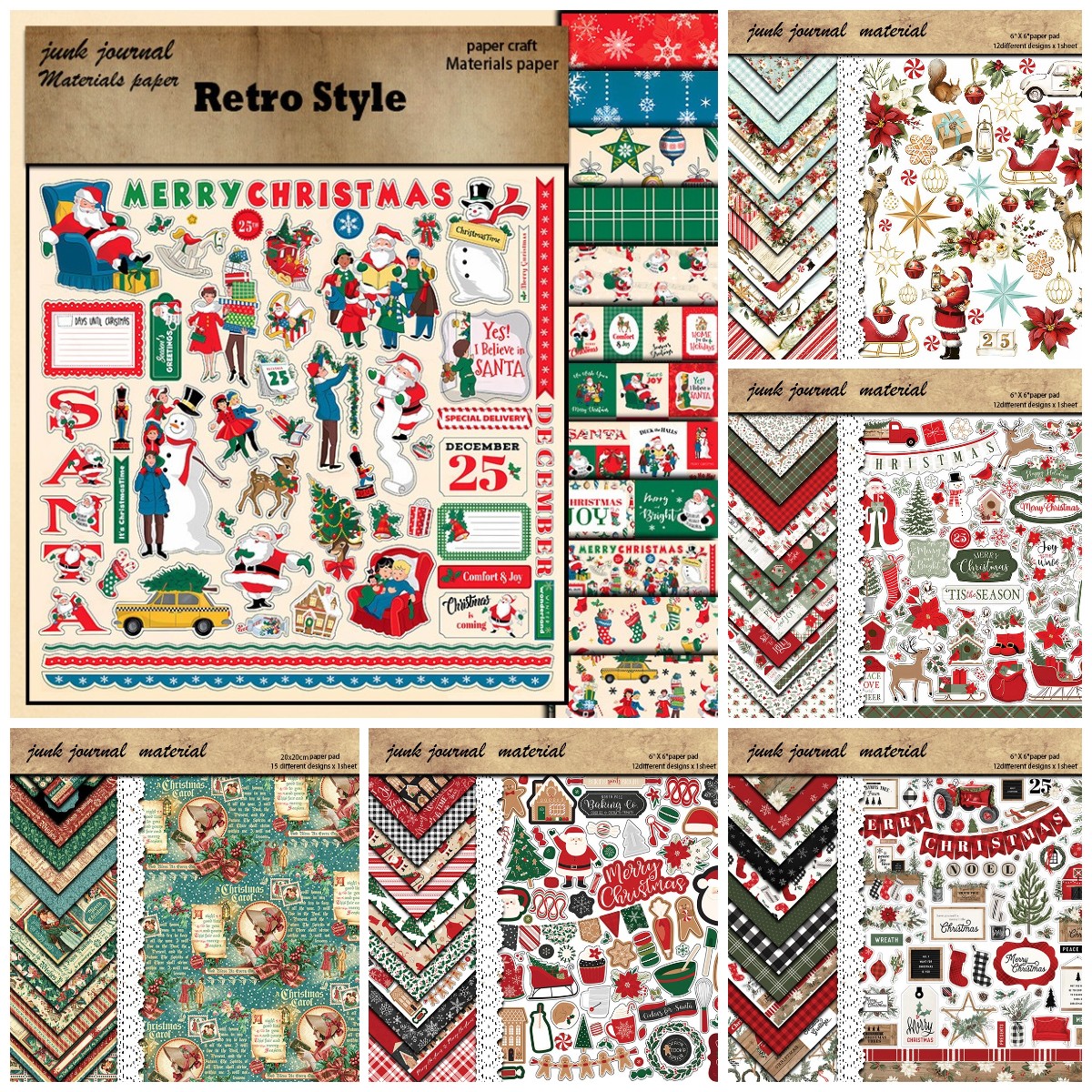 Christmas Series Santa Deer Cr - Vintage Collectible Santa reseña y precio