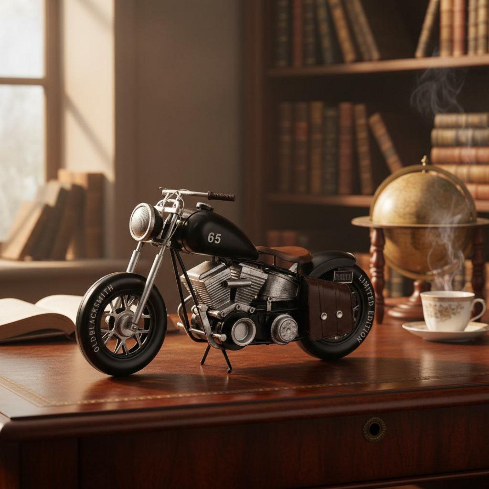 Metal Motorcycle Model Europea - Collectible Vintage Photos reseña y precio