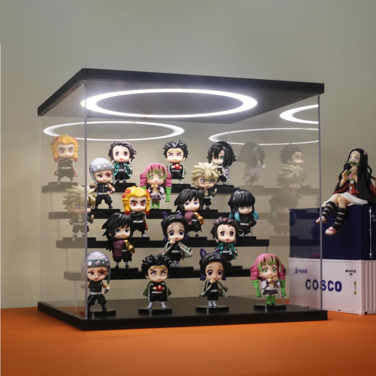 Acrylic Display Case with Adju - Collectible & Vintage Dolls For Halloween reseña y precio