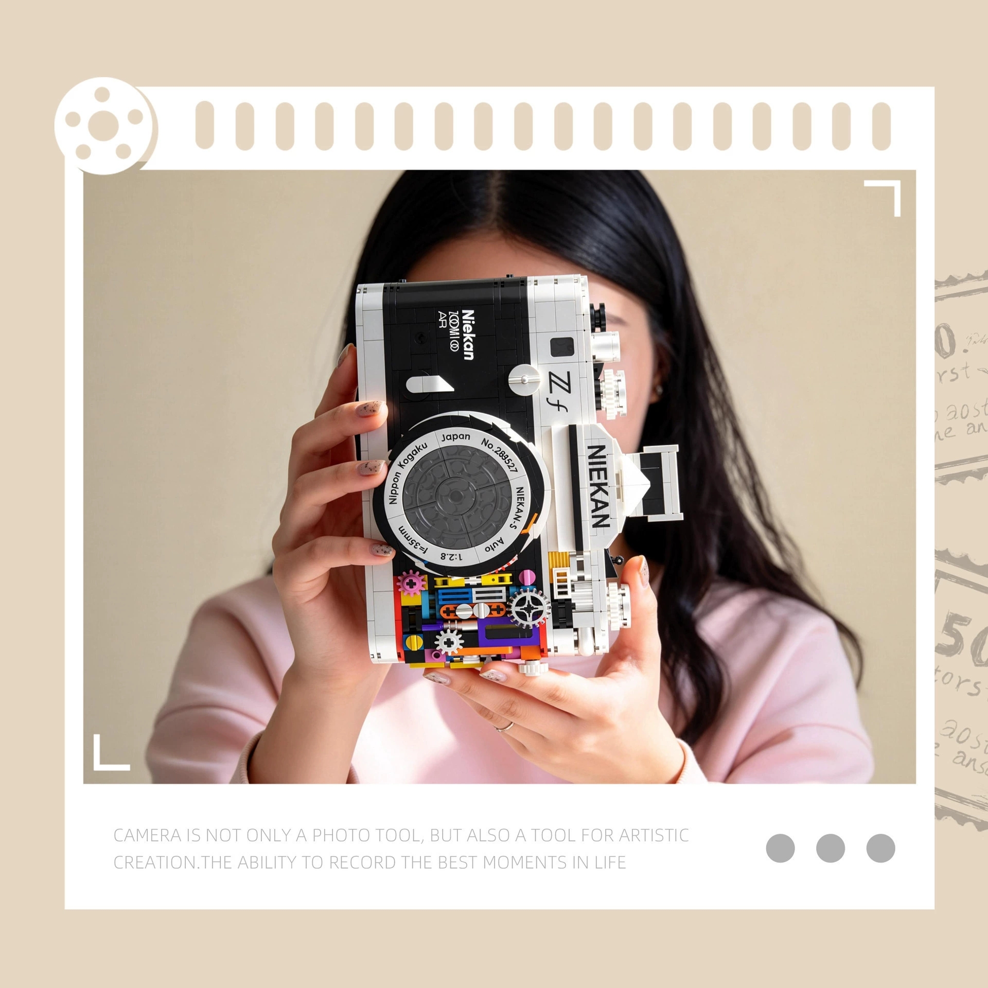 865PCS Retro Camera Building B - Collectible Vintage Cameras reseña y precio