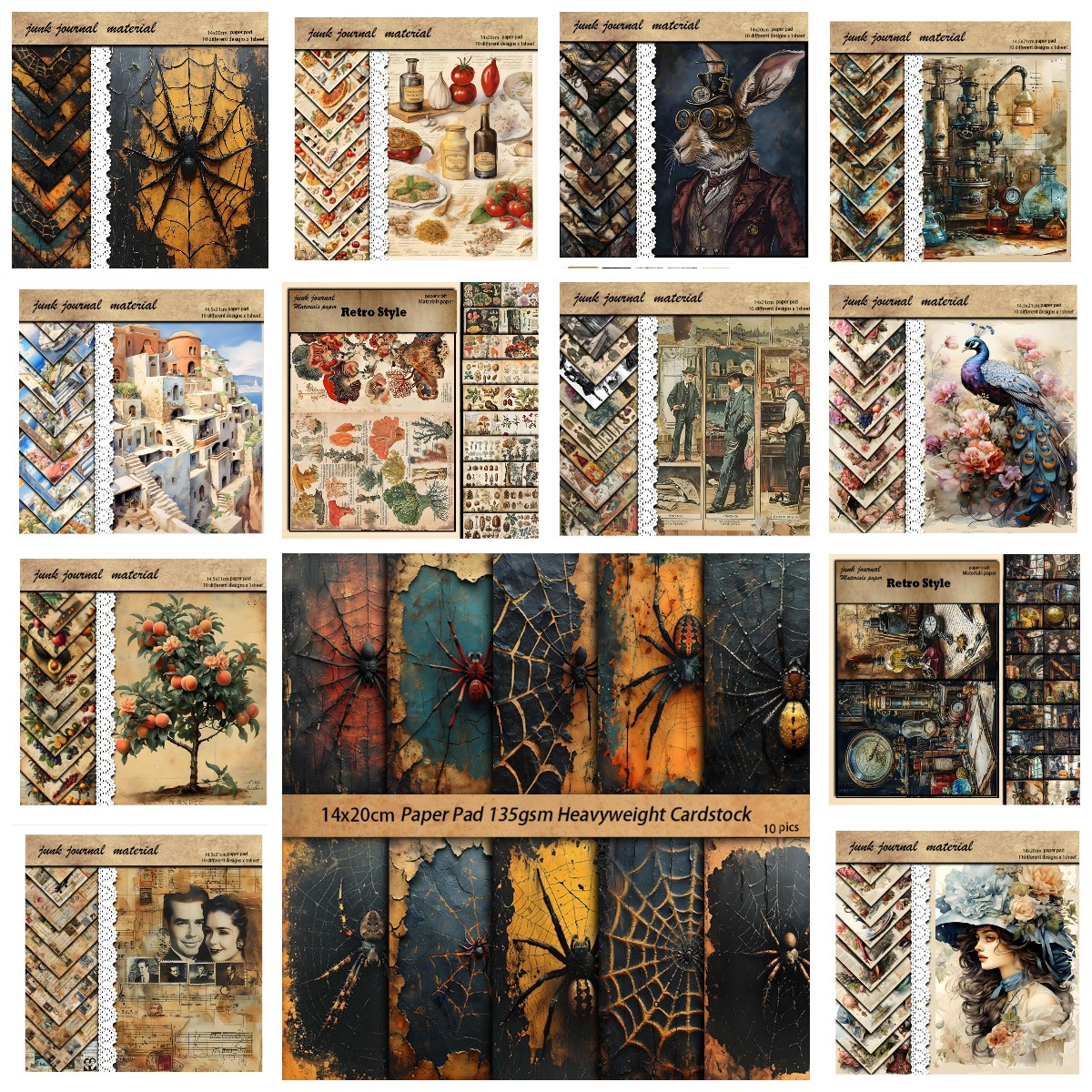 New Vintage Material Papers DI - Vintage Collectible Cards reseña y precio