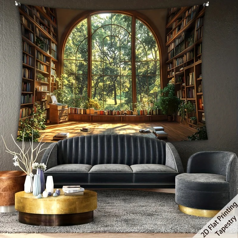 Vintage Window View Library Ta - Vintage Cartoon Collectible reseña y precio