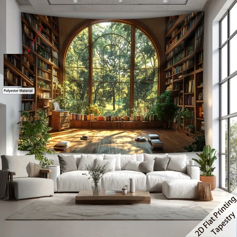 Vintage Window View Library Ta - Vintage Cartoon Collectible reseña y precio