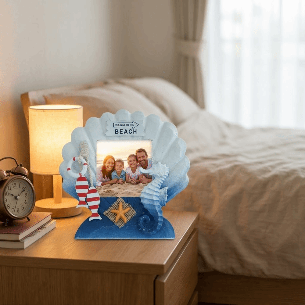 3-inch Ocean-Themed Photo Fram - Collectible Vintage Photos reseña y precio