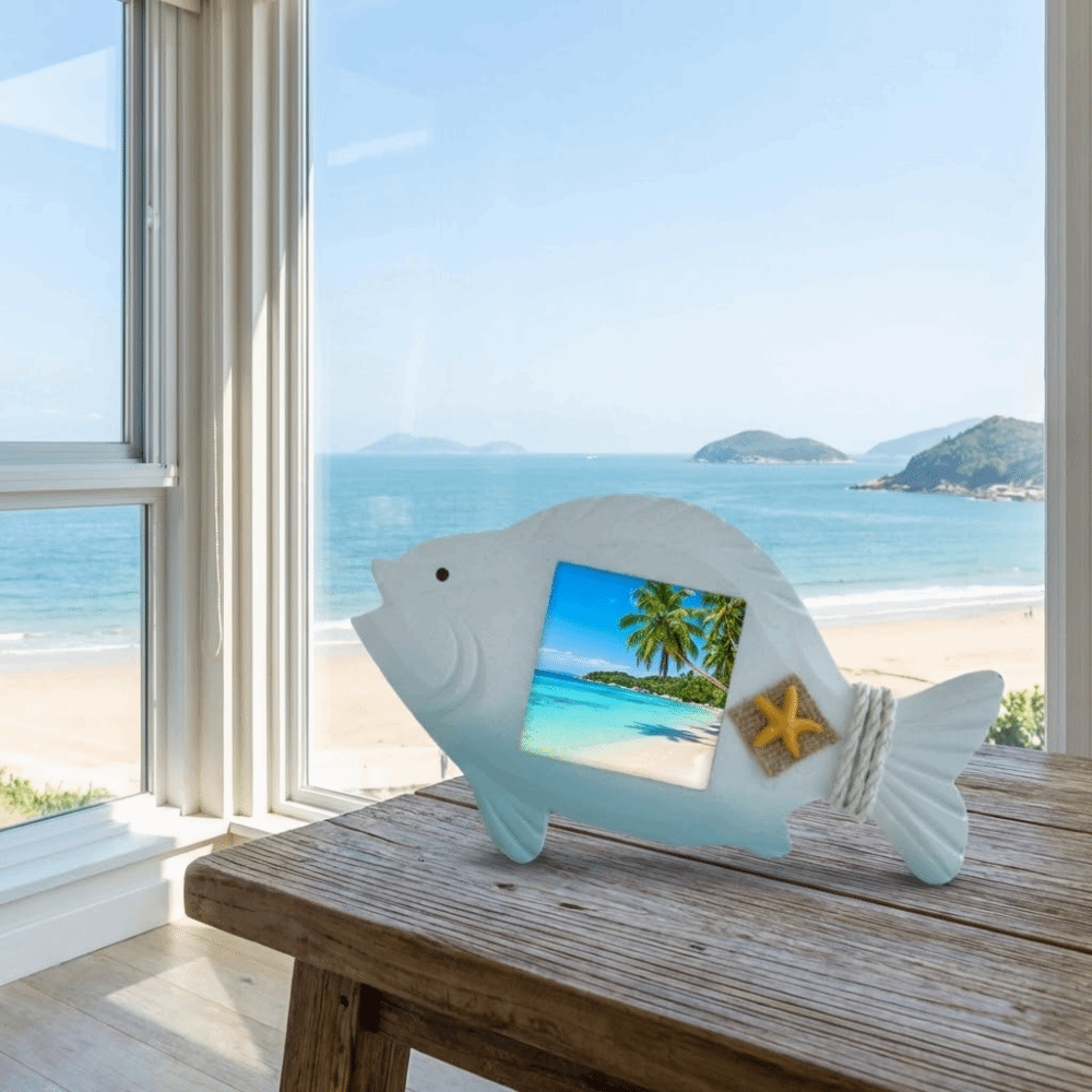 3-inch Ocean-Themed Photo Fram - Collectible Vintage Photos reseña y precio