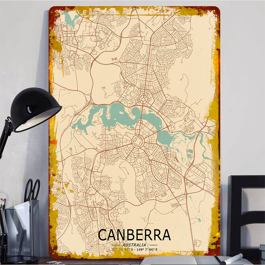 Canberra Australia City Map Me - Canberra Vintage & Collectible Centre Reviews reseña y precio