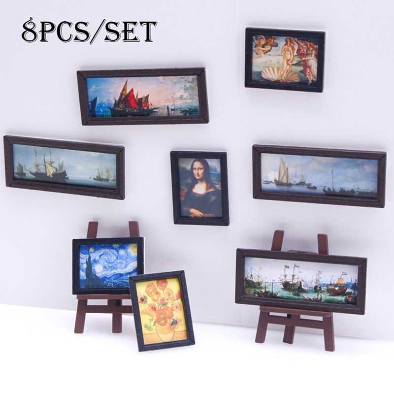 8Pcs/Set 1:12 Dollhouse Miniat - Vintage Collectible Dolls reseña y precio