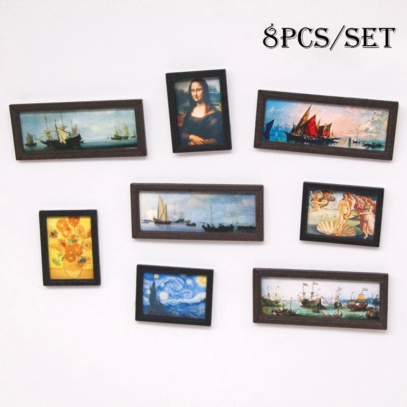 8Pcs/Set 1:12 Dollhouse Miniat - Vintage Collectible Dolls reseña y precio