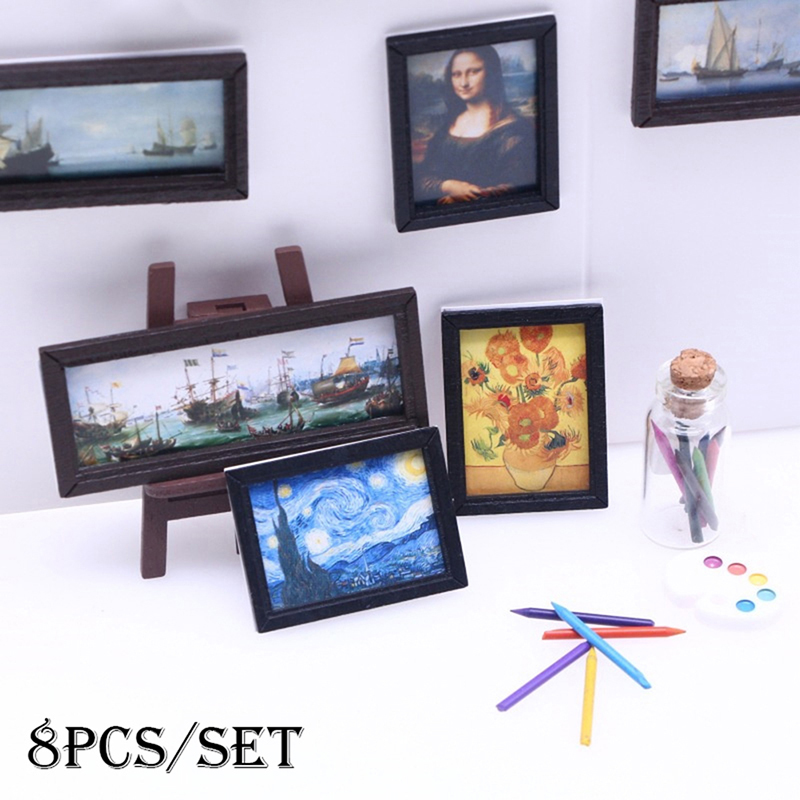 8Pcs/Set 1:12 Dollhouse Miniat - Vintage Collectible Dolls reseña y precio
