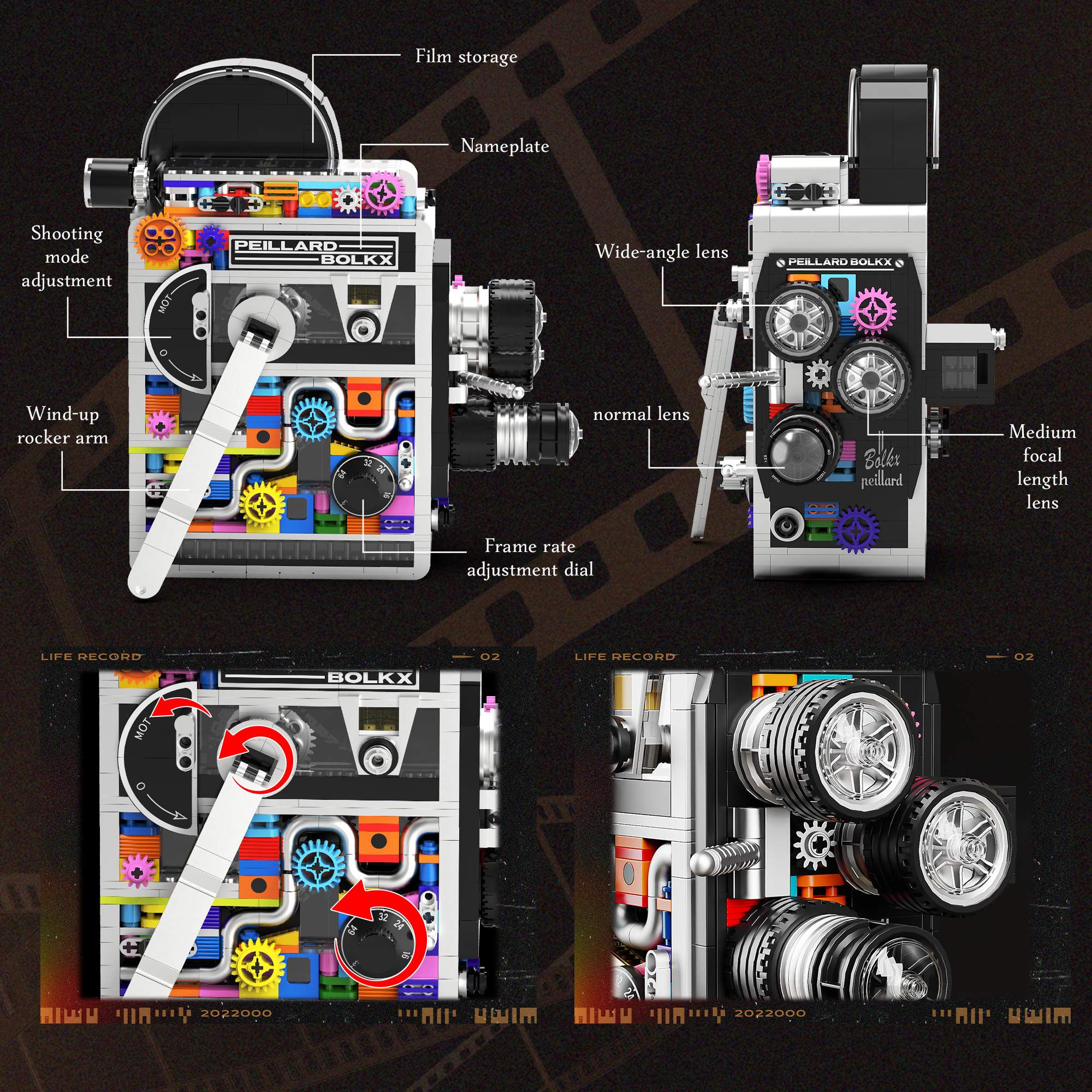 805PCS Vintage Camera Building - Collectible Vintage Cameras reseña y precio