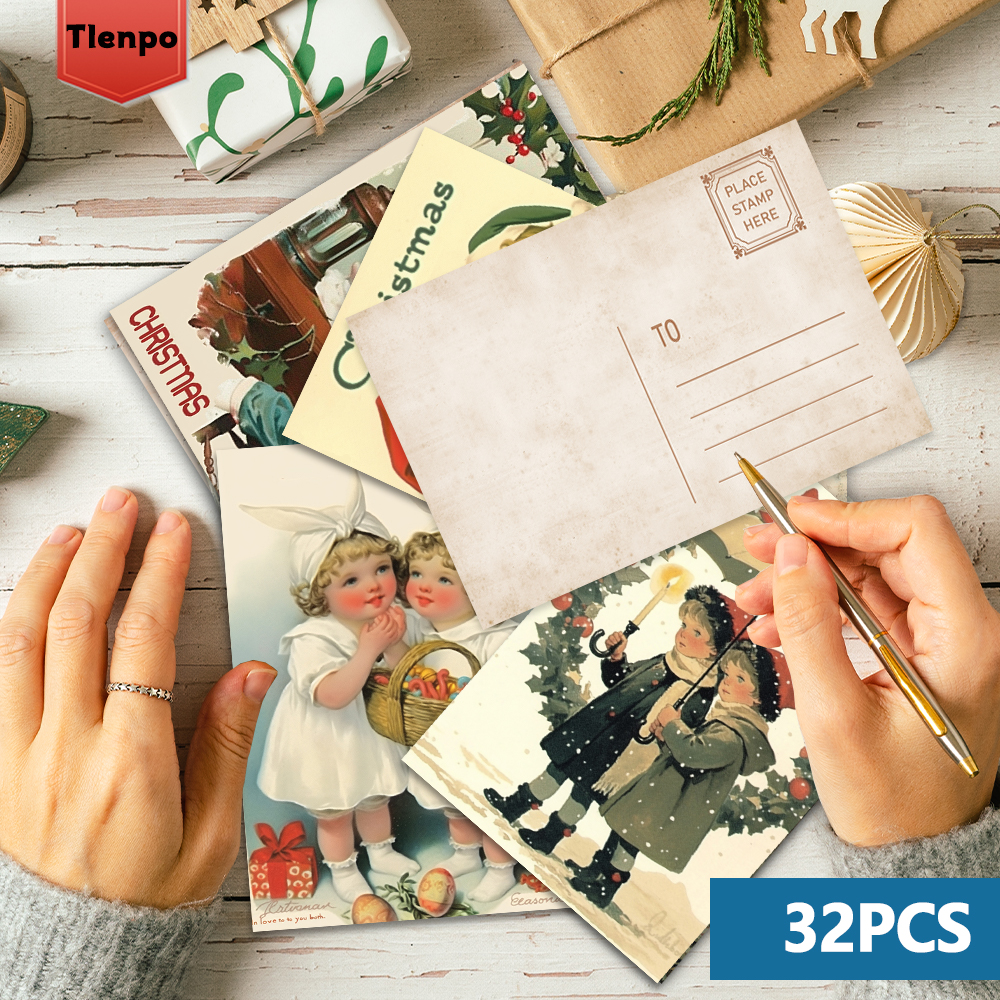 32pcs, vintage Christmas postc - Vintage Collectible Santa reseña y precio