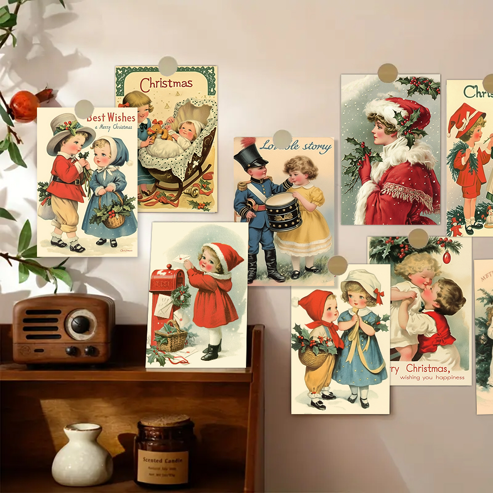 32pcs, vintage Christmas postc - Vintage Collectible Santa reseña y precio