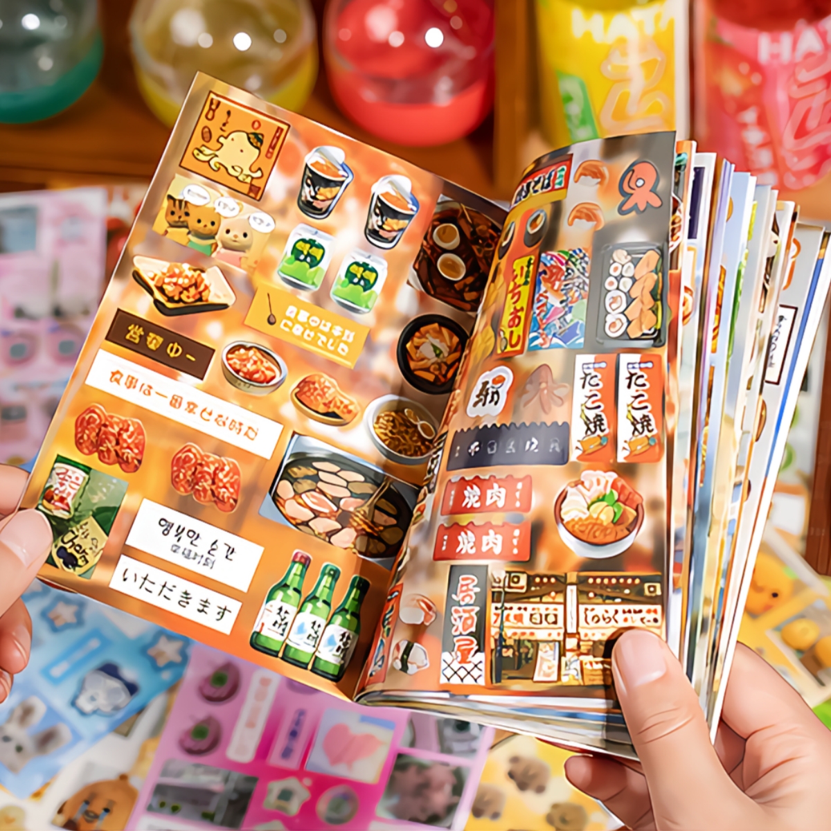 Retro Showa Style Sticker Book - Vintage And Collectible Books reseña y precio