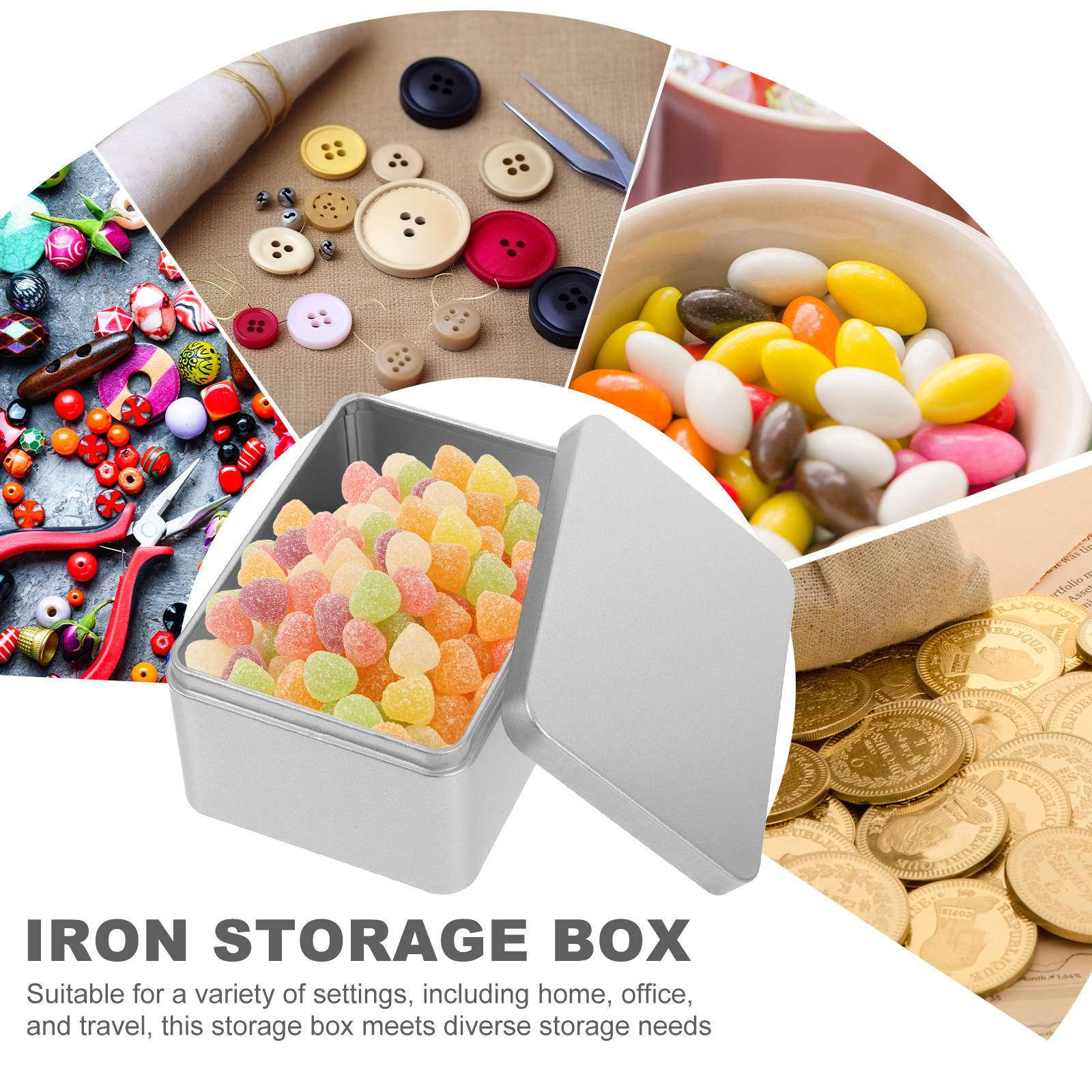 Sturdy Tinplate Storage Box Me - Collectible Vintage Photos reseña y precio